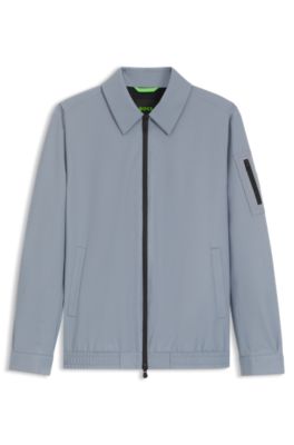 Water-repellent jacket in stretch material, Dark Grey