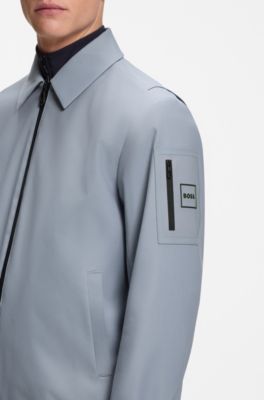 Water-repellent jacket in stretch material, Dark Grey