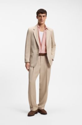 Chemise coupe d&eacute;contract&eacute;e en popeline de coton, Rose clair