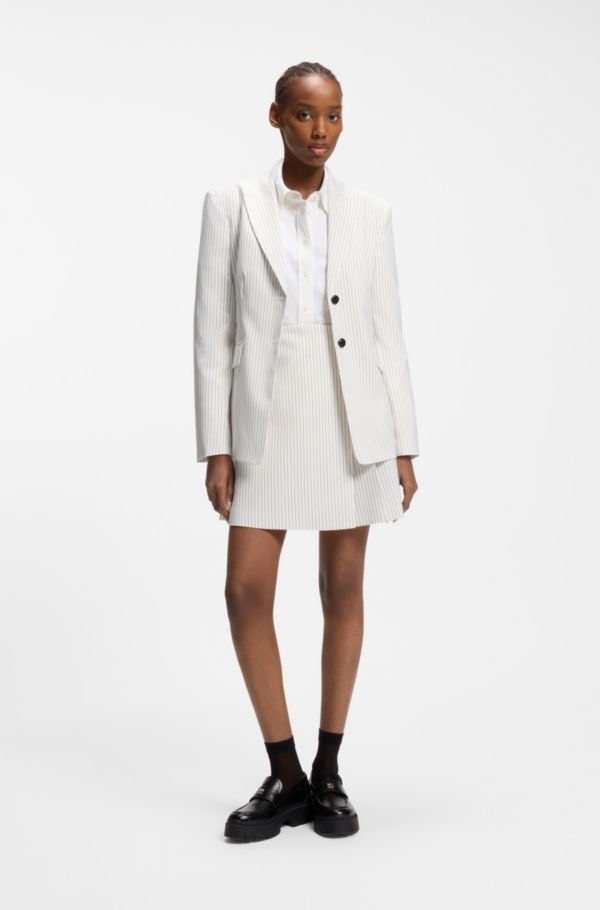 Regular-fit blazer with pinstripe - image 2