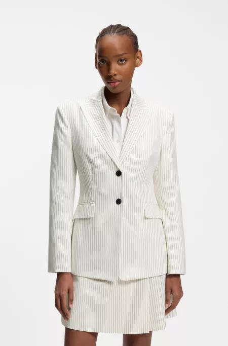 Regular-fit blazer with pinstripe