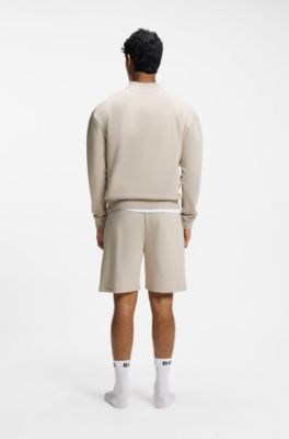 Sudadera en felpa de algod&oacute;n con detalle de logo, Gris claro