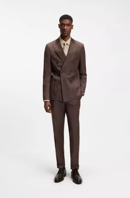 Cap-toe Derby shoes in leather