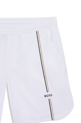 Active Tennis Shorts in Innovative NOVA Fabric, White