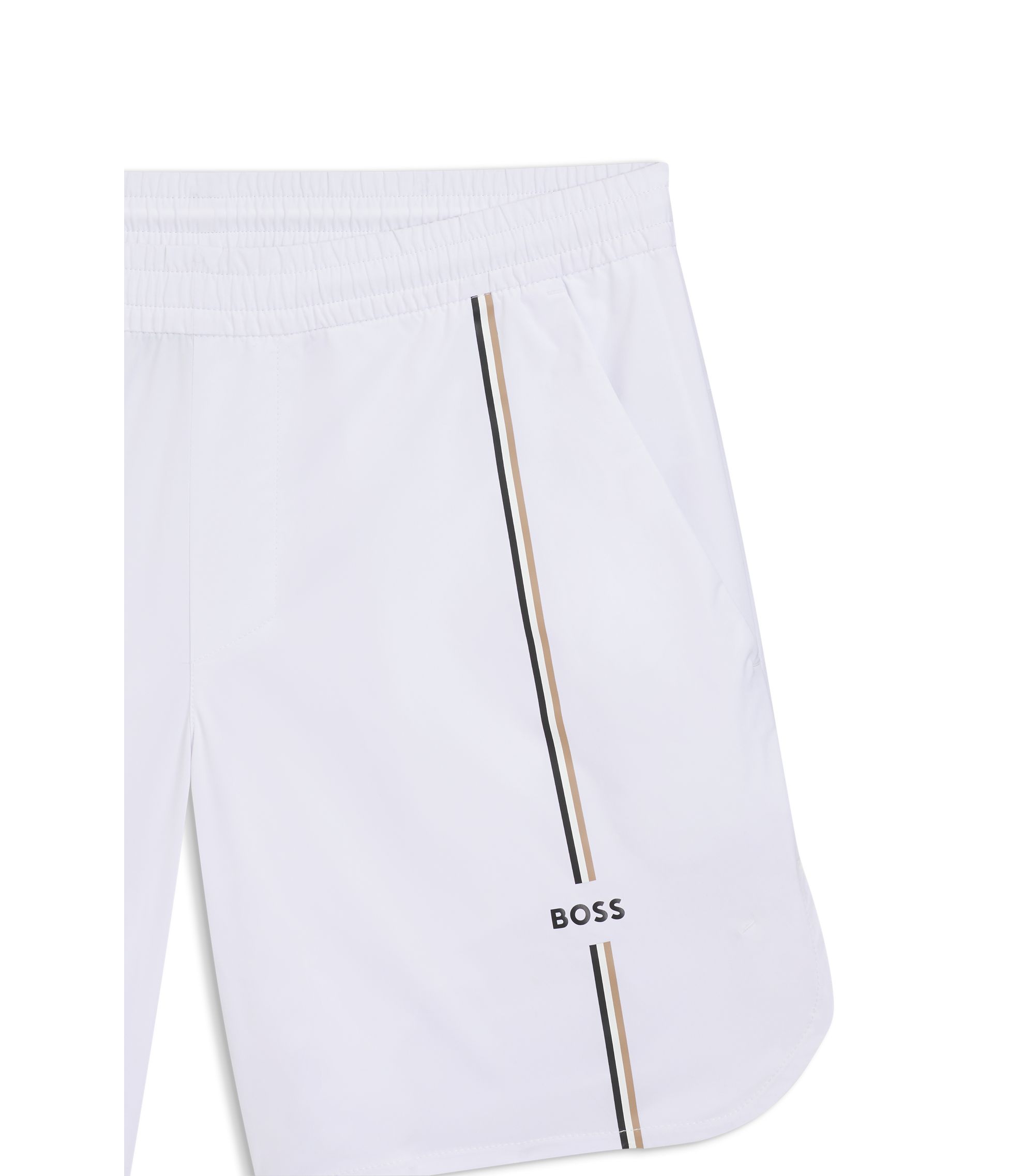 BOSS - Active Tennis Shorts in Innovative NOVA Fabric - White