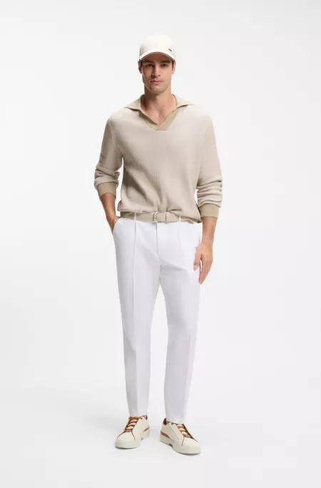 Gary trainers with leather trims