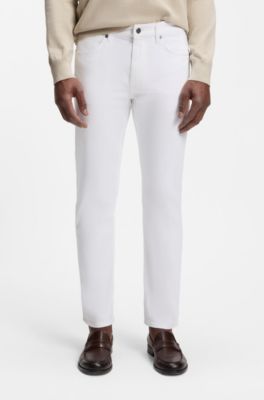 Vaqueros Delaware slim fit en denim azul supersuave, Blanco