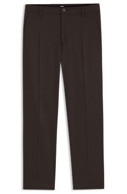 Straight-fit trousers in stretch twill