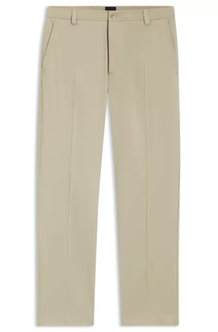 Straight-fit trousers in stretch twill