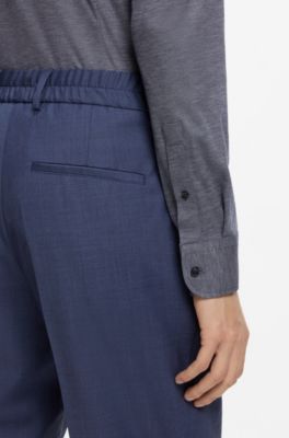 Camisa slim fit en punto de piqu&eacute;, Azul oscuro