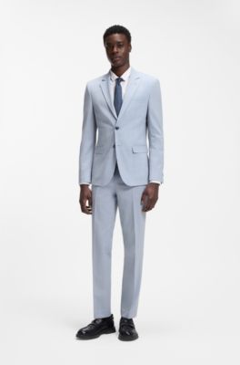 Chemise Slim Fit en coton stretch, Blanc