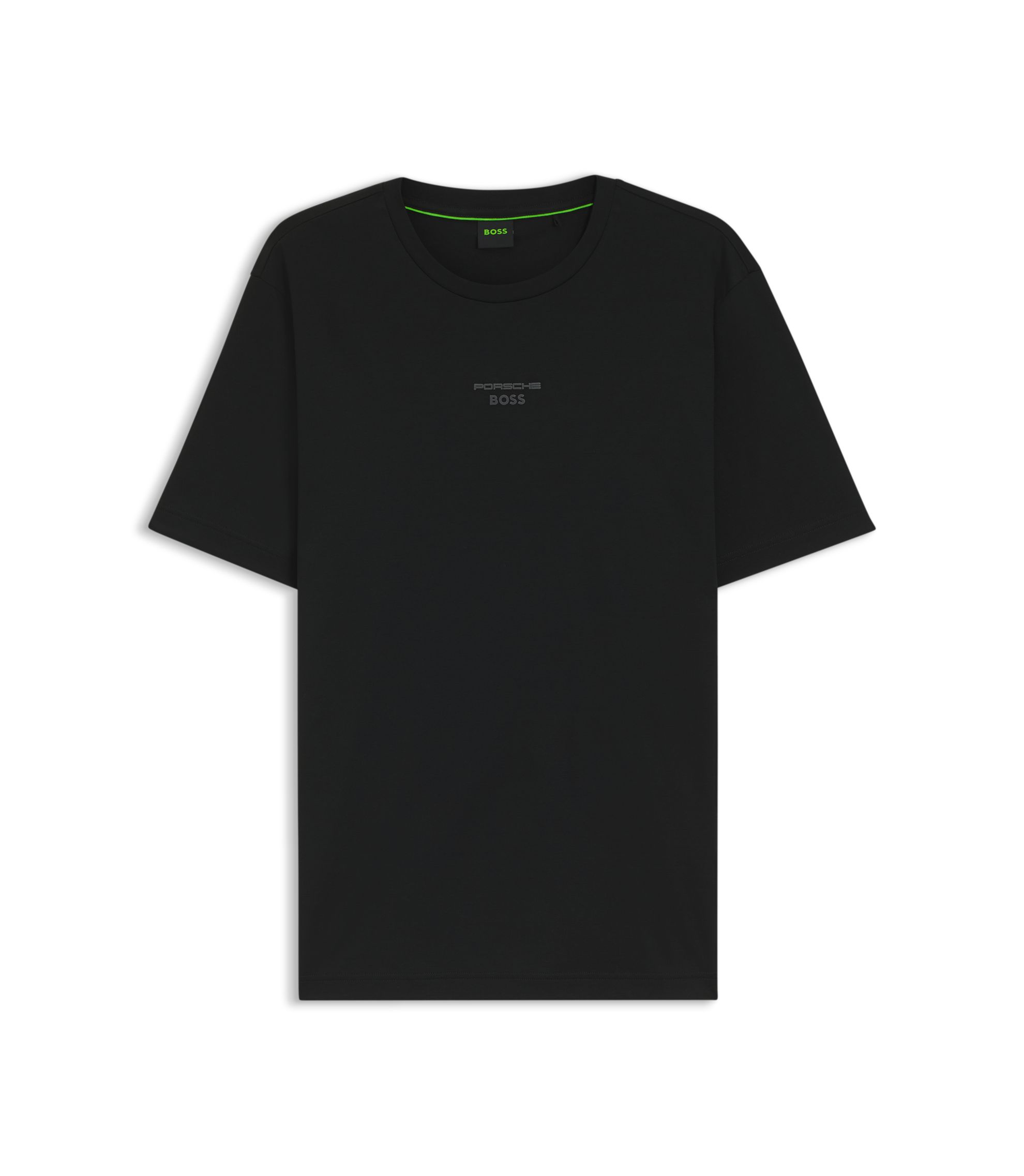 BOSS - Porsche x BOSS mercerized-cotton T-shirt with rear graphics 