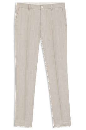 Pantalon Slim Fit en mélange de lin