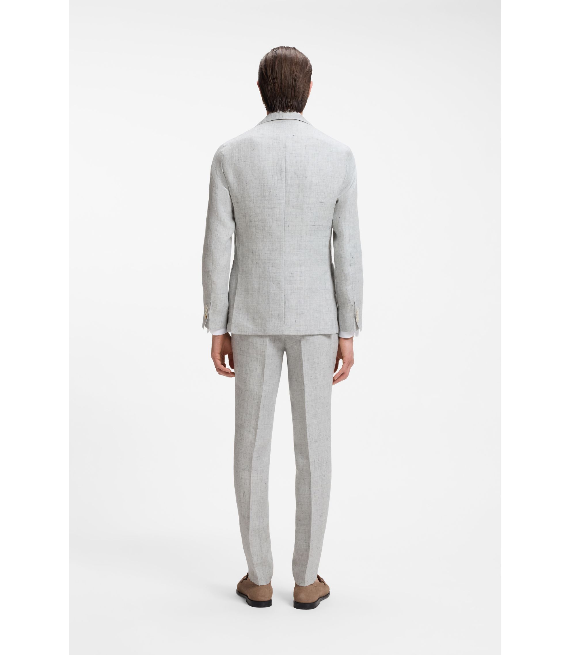 slim fit dress slacks The Riviera Suit – Beige Summer Suit for Men – HolloMen