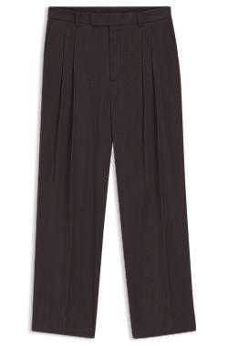 Oversized-fit trousers in twill