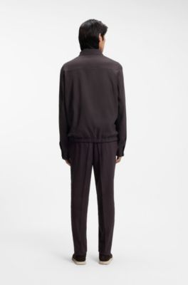 Surchemise Relaxed en lin technique lavable, Marron fonc&eacute;