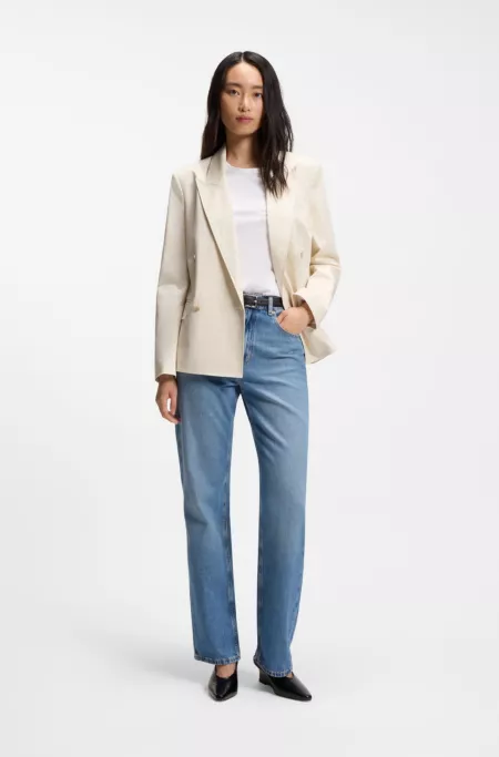 Logo-artwork slim-fit T-shirt in cotton jersey