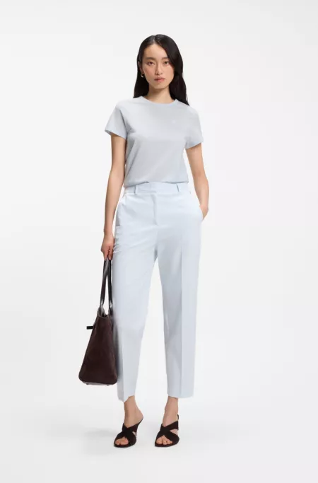 Logo-artwork slim-fit T-shirt in cotton jersey