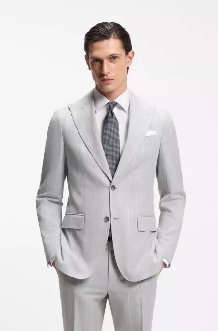 Jacquard-pattern tie in silk