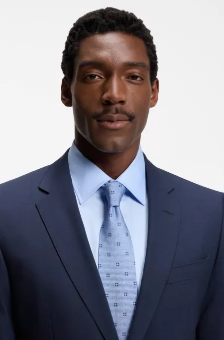 Jacquard-pattern tie in silk