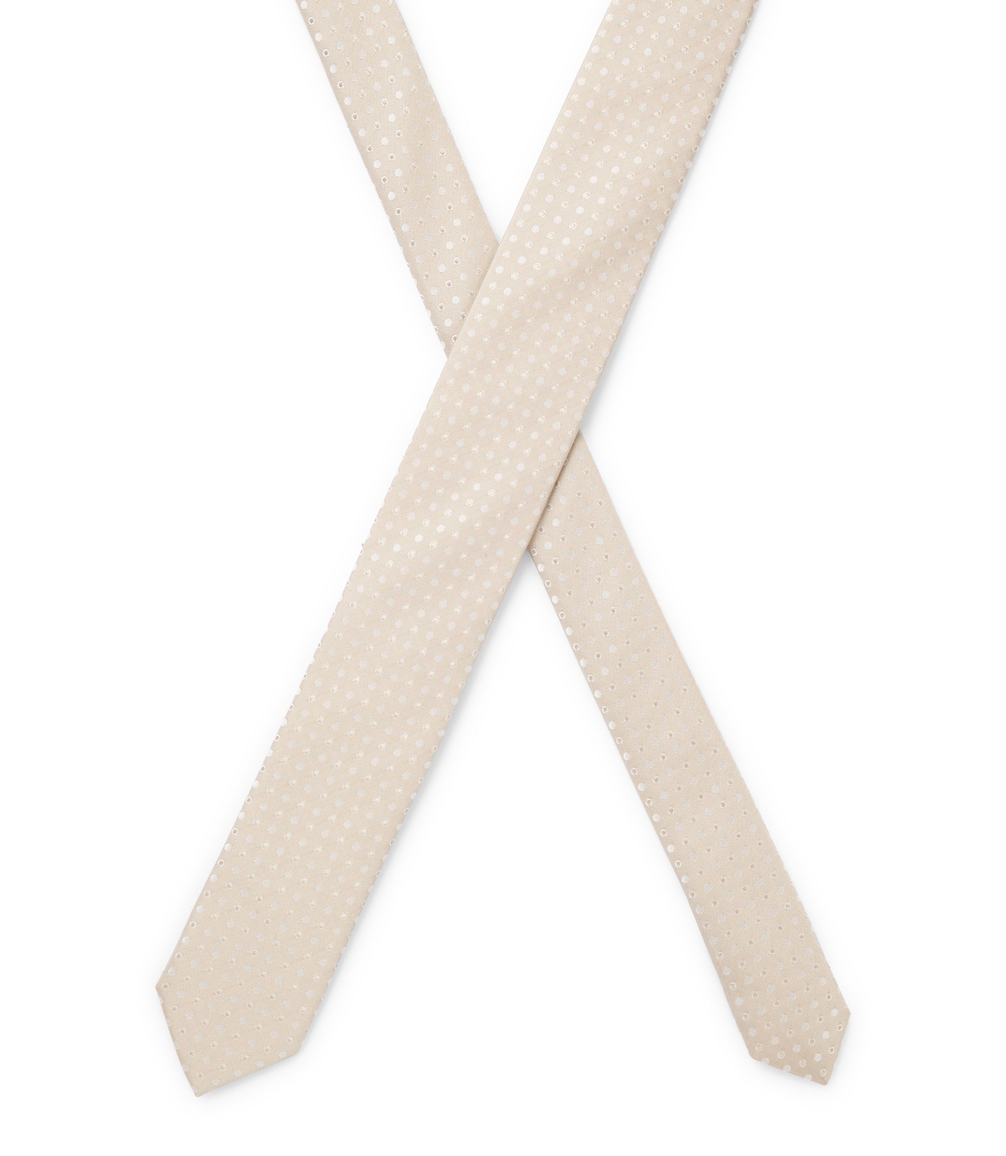 Jacquard-pattern tie in a silk blend