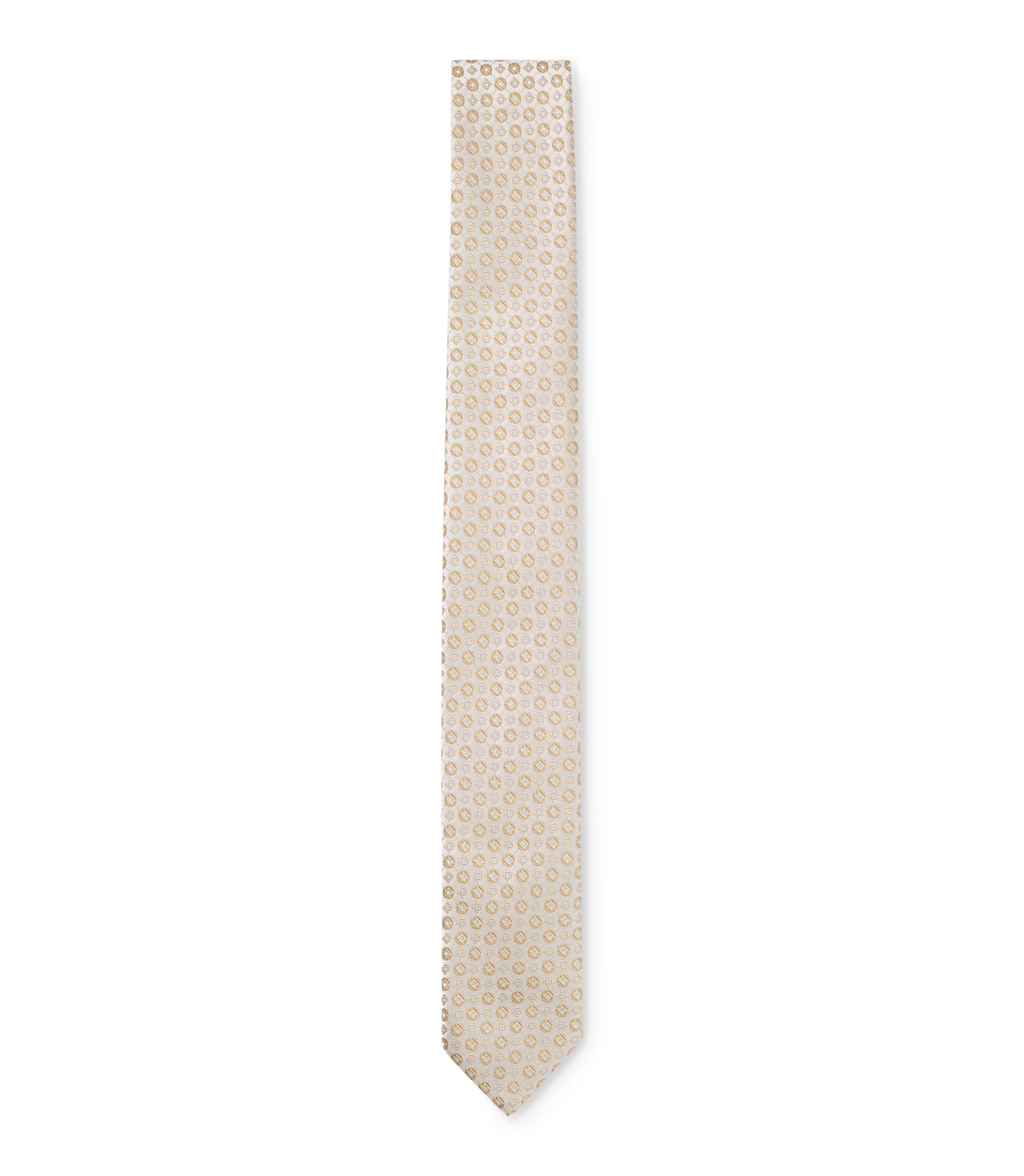 Silk-blend tie with jacquard pattern