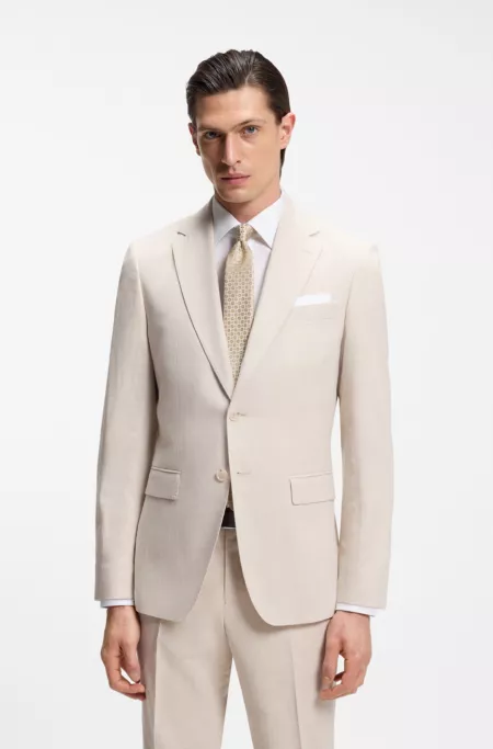 Silk-blend tie with jacquard pattern