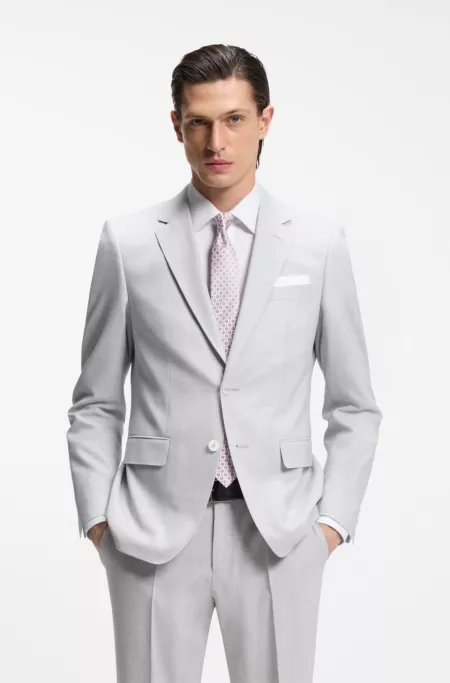 Silk-blend tie with jacquard pattern