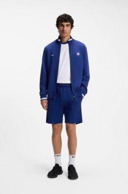 T-shirt en coton stretch avec drapeau du pays et logo, USA