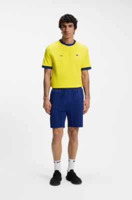 Camiseta de algod&oacute;n el&aacute;stico con bandera nacional y logo, Colombia
