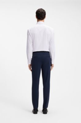 Printed regular-fit shirt in performance-stretch jersey, light pink