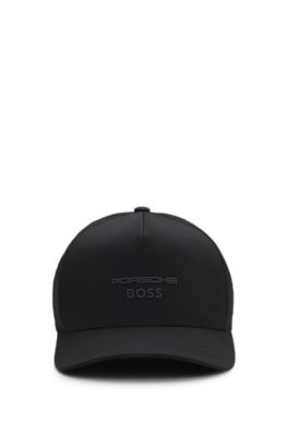 Casquette Porsche x BOSS en twill avec d&eacute;tail &agrave; logo, Noir