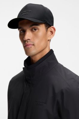 Casquette Porsche x BOSS en twill avec d&eacute;tail &agrave; logo, Noir