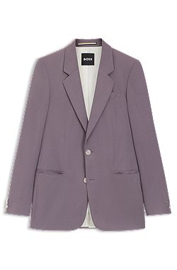 Veste de costume coupe décontractée en twill