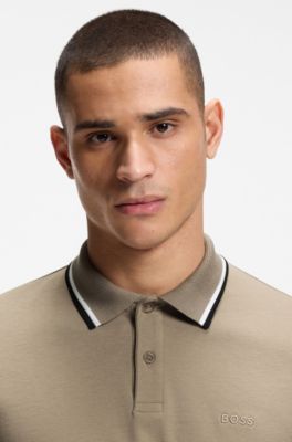 Polo Paddy slim fit de algod&oacute;n interlock, Cal