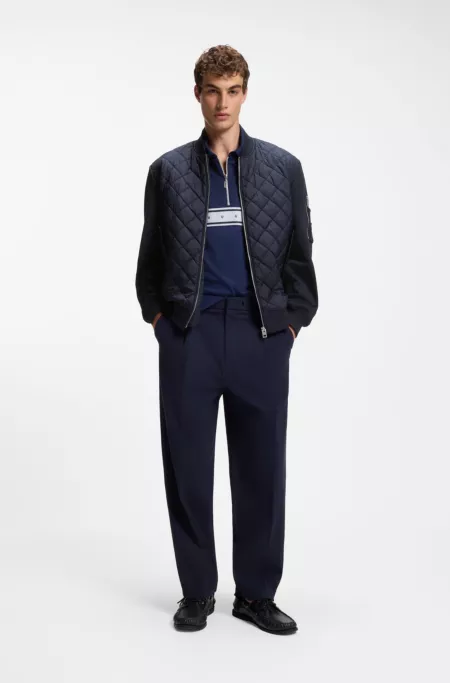Water-repellent jacket in mixed materials