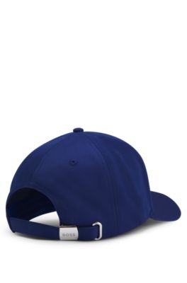 Gorra en sarga brillante con logo e insignia de bandera nacional, France