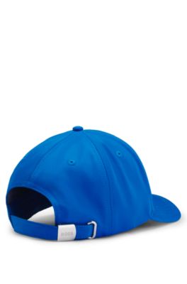 Gorra en sarga brillante con logo e insignia de bandera nacional, Italy