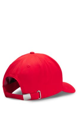 Gorra en sarga brillante con logo e insignia de bandera nacional, Canada