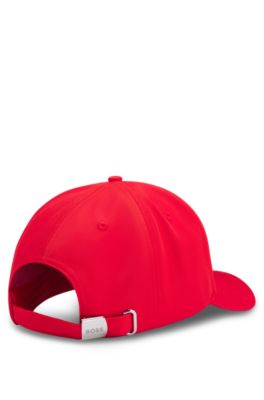 Gorra en sarga brillante con logo e insignia de bandera nacional, Spain