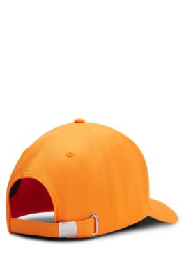 Logo cap in lustrous twill with country-flag badge, Netherlands