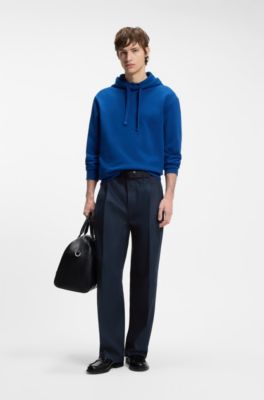 Relaxed-fit jeans in dark-blue soft cotton, Dark Blue