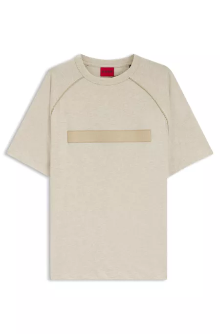 Relaxed-fit cotton jersey T-shirt with wide-set logo