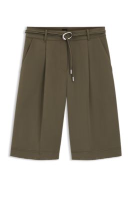 Shorts relaxed fit con cintur&oacute;n con hebilla, Cal