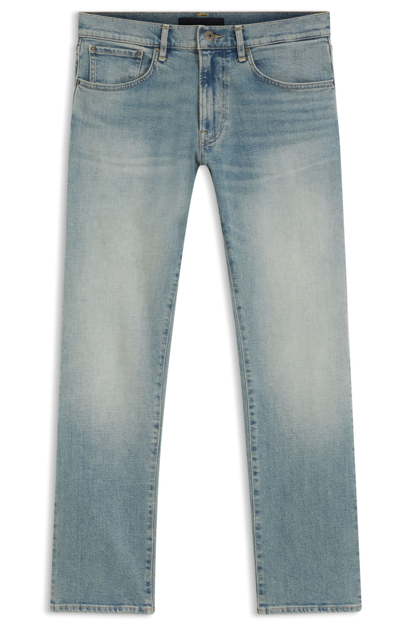 BOSS - BOSS BY BECKHAM slim-fit jeans in blue stretch denim 