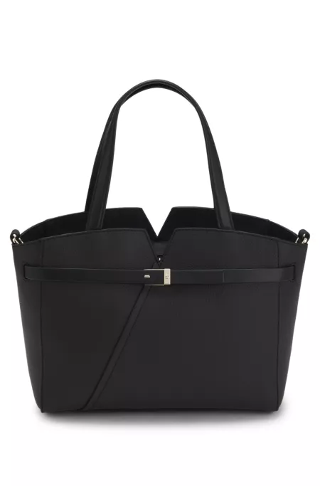 BOSS Revers small leather tote bag with belt detail