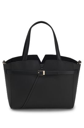 BOSS Revers small leather tote bag with belt detail