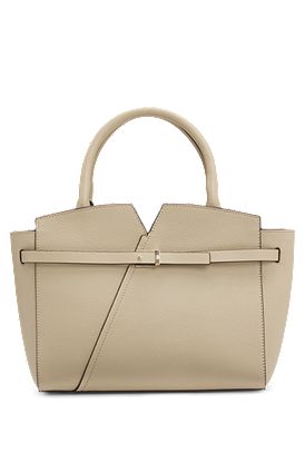 BOSS Revers small leather tote bag with belt detail