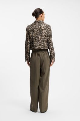 Blazer regular fit en algod&oacute;n con dibujo de leopardo, Fantas&iacute;a