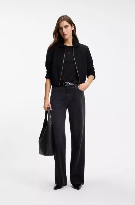 Mercerised-cotton T-shirt in a regular fit